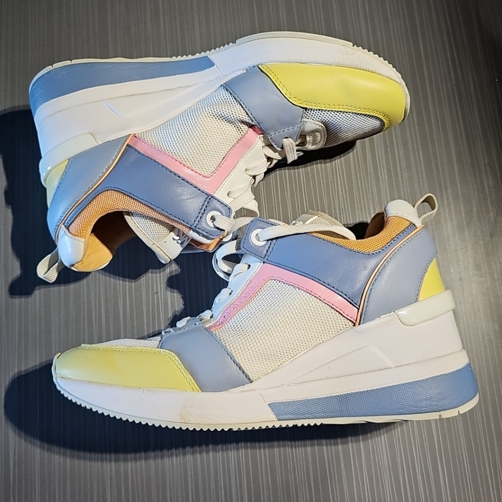 Michael Kors Georgie Trainer Sneakers Multi Color Sz 6M Limited Edition Rare EUC - Picture 7 of 10